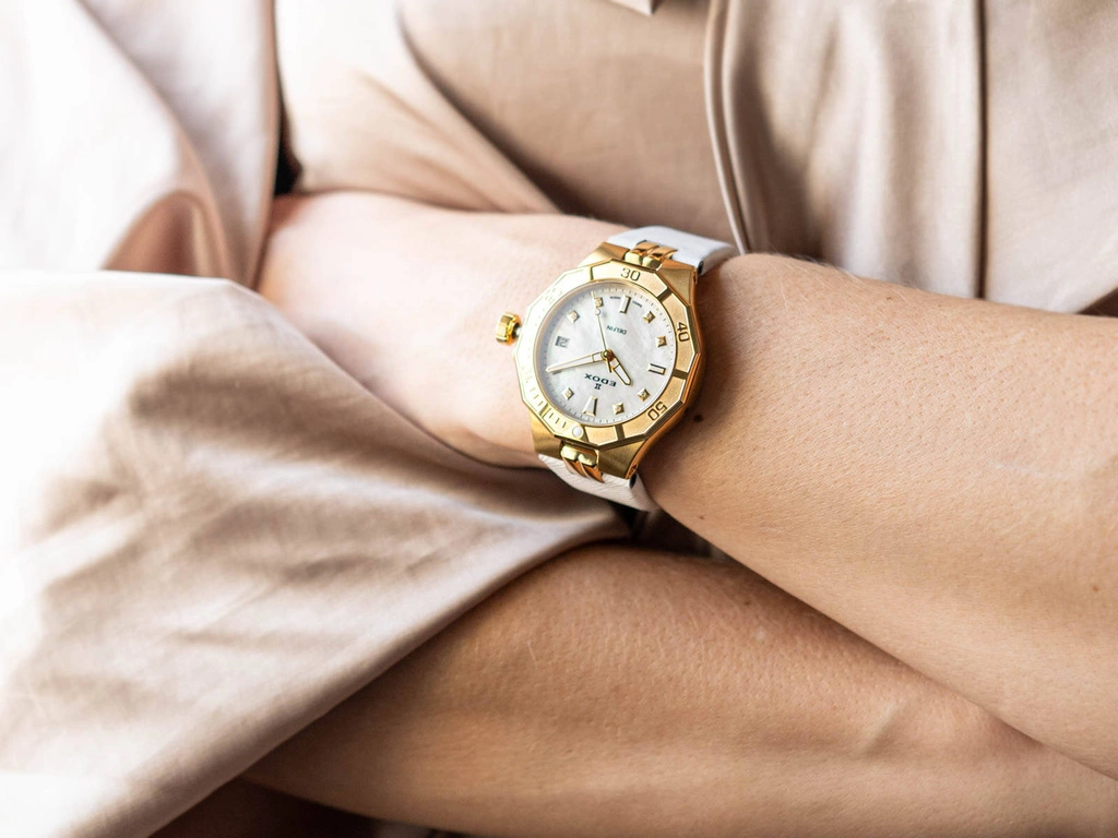 Zegarek damski EDOX 53020 37JC NADD Delfin The Original Diver Date Lady