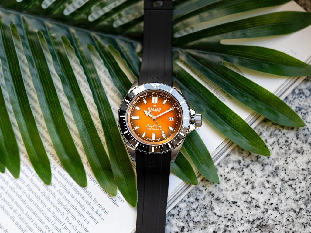 Zegarek męski EDOX 80120 3NCA ODN Skydiver Neptunian