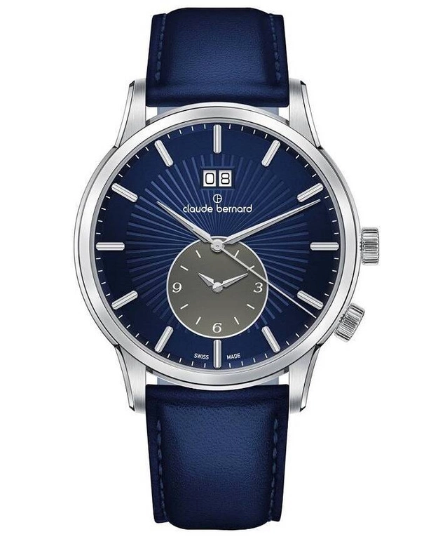 Zegarek męski CLAUDE BERNARD 62007-3-BUIGN Classic 2nd Time Zone