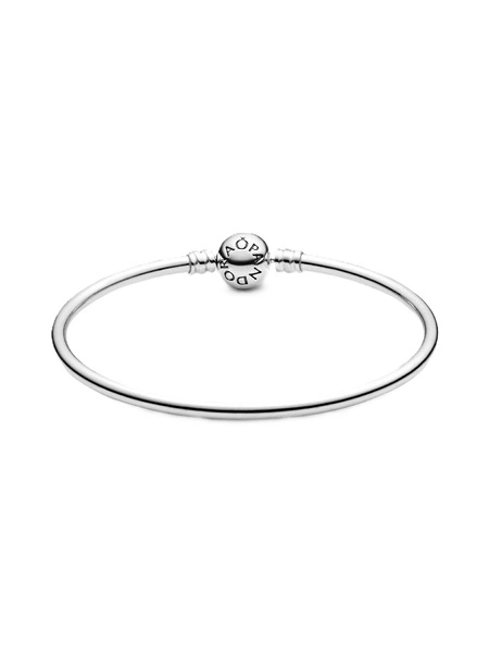 Bransoletka damska Pandora 590713-17 bangle z logotypem na zapięciu