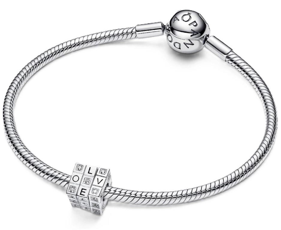 Charms Pandora 793672C01 Ruchoma kostka miłości