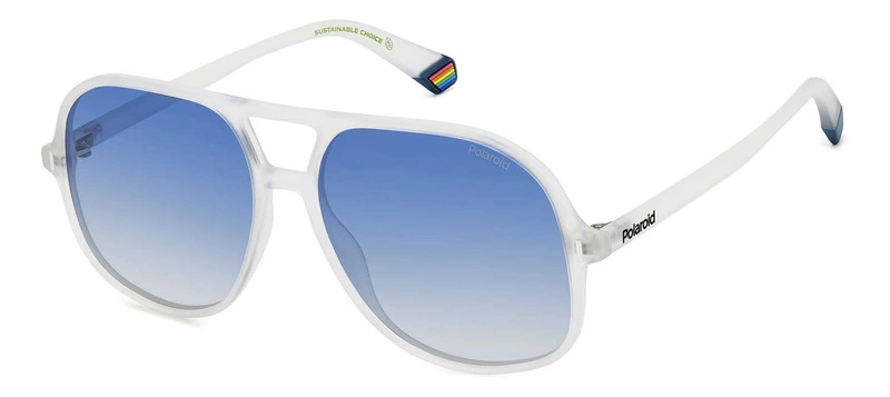 Okulary przeciwsłoneczne Unisex Polaroid PLD 6217/S 2M4Z7 57 Białe