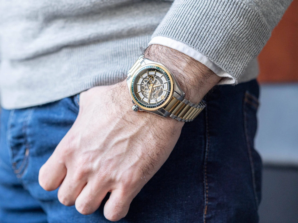 Zegarek męski ROAMER Rockshell Mark III Skeleton 220984 48 75 20