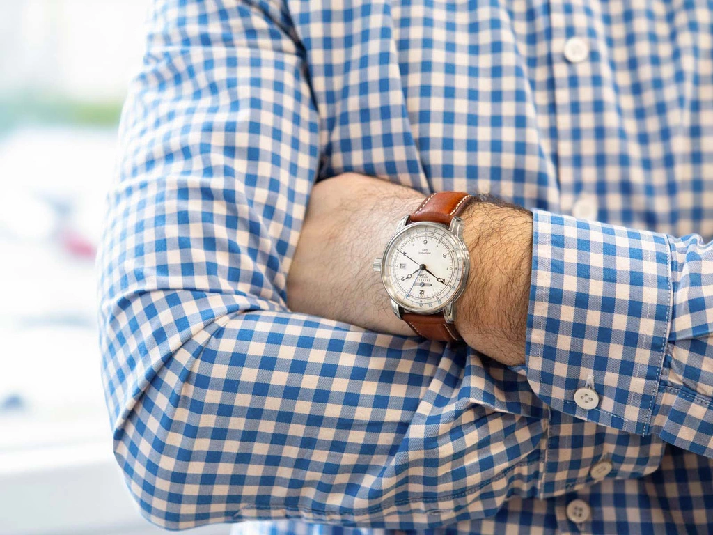 Zegarek męski ZEPPELIN 8666-1 100 Jahre GMT Automatic