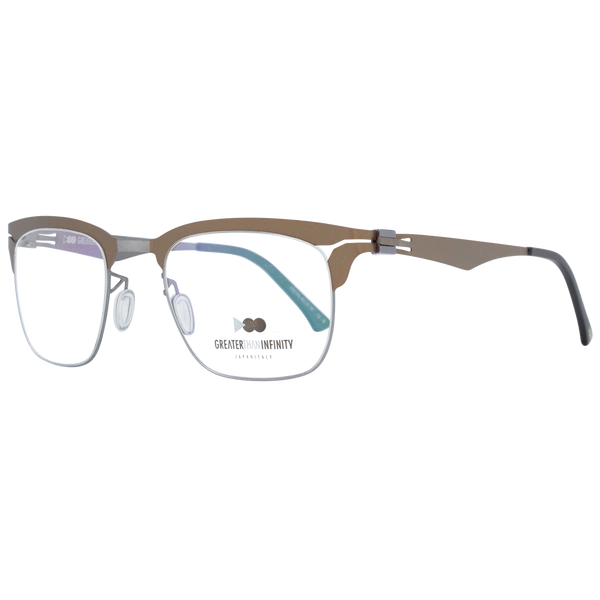 Okulary oprawki Męskie Greater Than Infinity GT001 V06 46 Brązowe