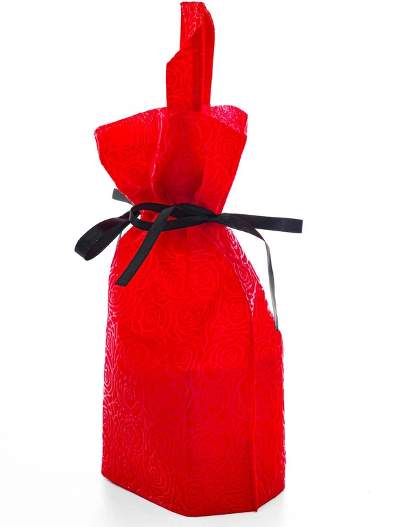 WOREK PREZENTOWY Czerwone róże z rączką