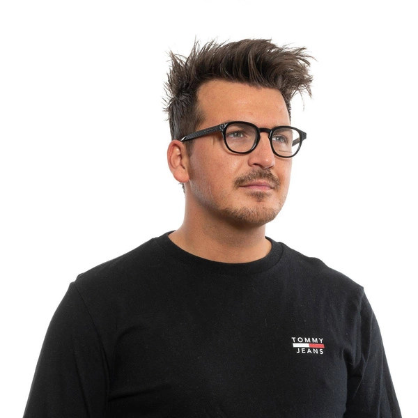 Okulary oprawki męskie Ermenegildo Zegna EZ5108 001 48 Czarne