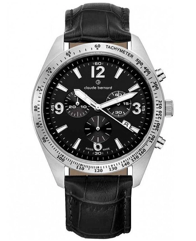 Zegarek męski CLAUDE BERNARD 10247-3C-NB Classic ST50 Chronograph