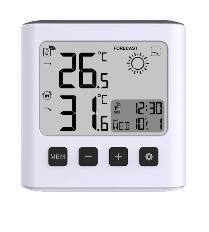 Stacja pogody JVD RB777 Kalendarz Pogoda Radio Control Czujnik