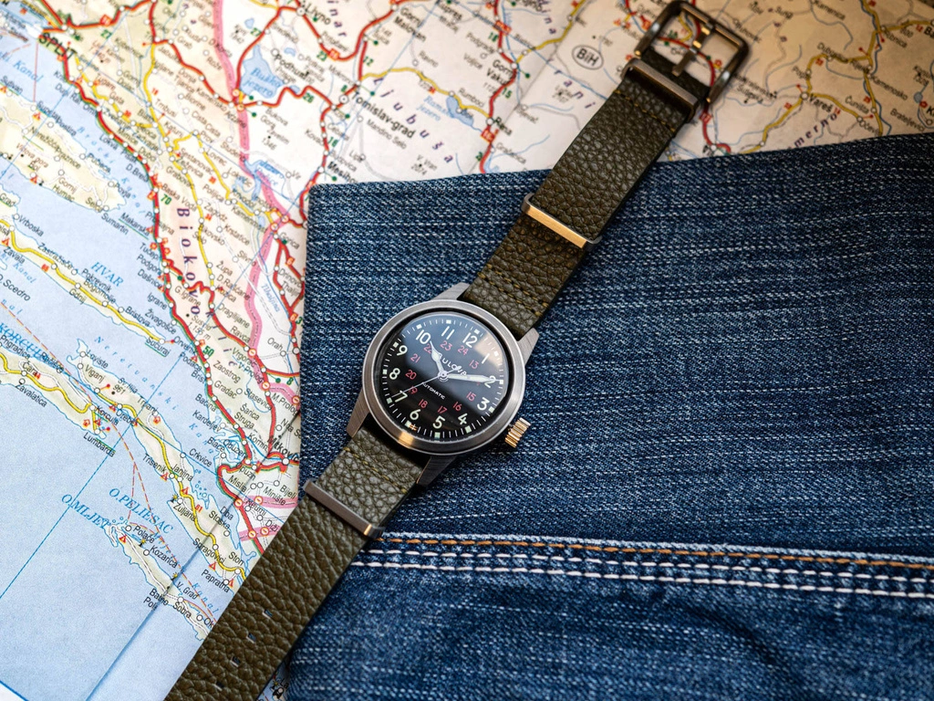 Zegarek męski BULOVA 98A255 Military Hack