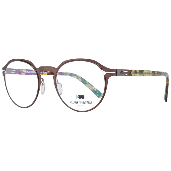 Okulary oprawki Męskie Greater Than Infinity GT049 V04 49 Brązowe
