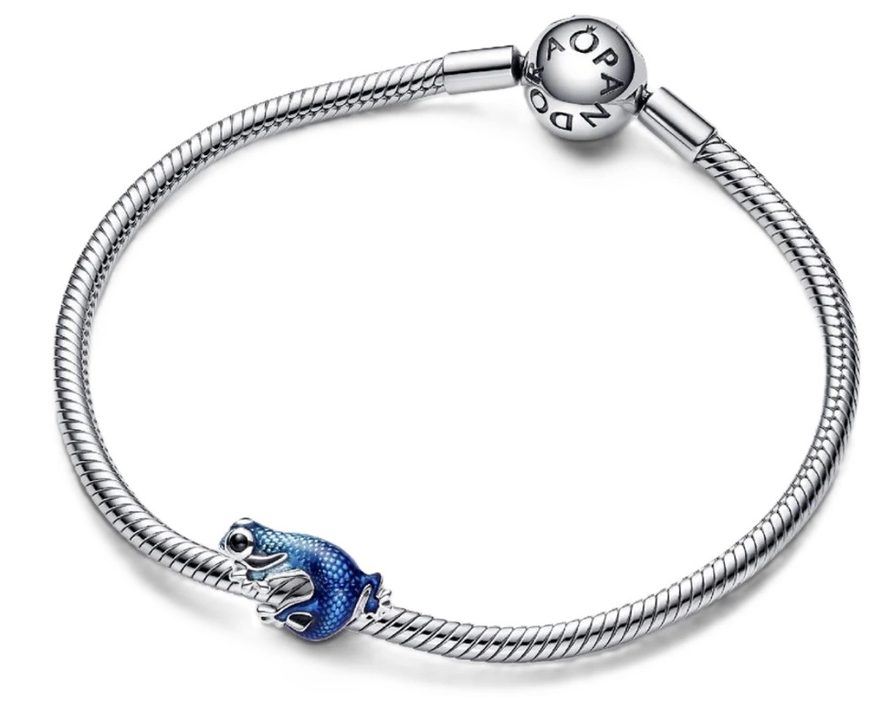 Charms Pandora Niebieski metaliczny Gekon 792701C01