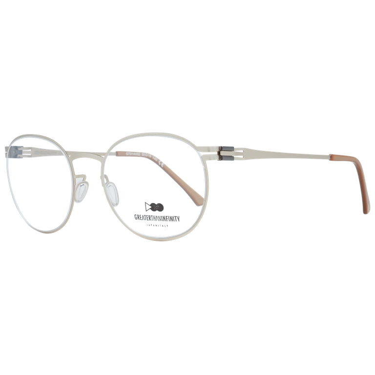 Okulary oprawki Męskie Greater Than Infinity GT014 V02 50 Złote