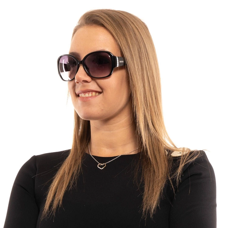 Okulary przeciwsłoneczne damskie Guess GF0284 01B 60 Czarne