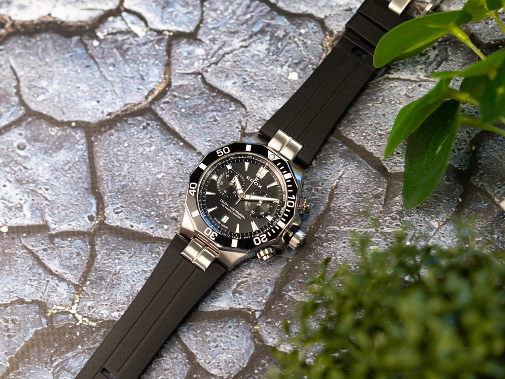 Zegarek męski EDOX 10112 3NCA NIN Delfin The Original Chronograph