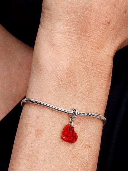 Charms Pandora 793348C01 zawieszka opalizujące czerwone serce