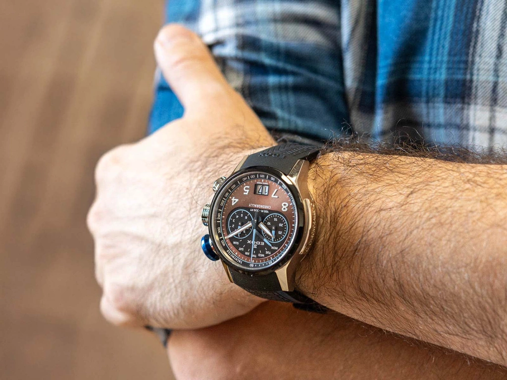 Zegarek męski EDOX 38003 TINBU BRNBU Chronorally