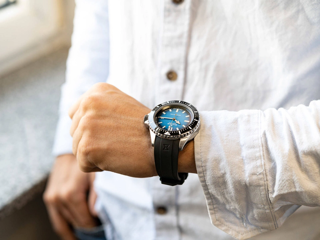 Zegarek męski EDOX 80120 3NCA BUIDN Sky Diver Neptunian