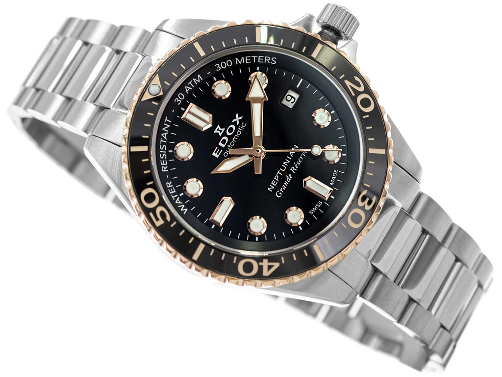 Zegarek męski EDOX 80801 3NRM NIR Neptunian Grande Reserve