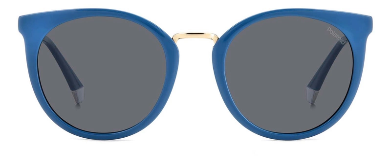Okulary przeciwsłoneczne damskie Polaroid PLD 4146/S/X MVU53M9 Niebieskie