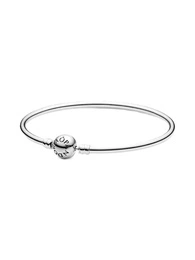 Bransoletka damska Pandora 590713-19 bangle z logotypem na zapięciu