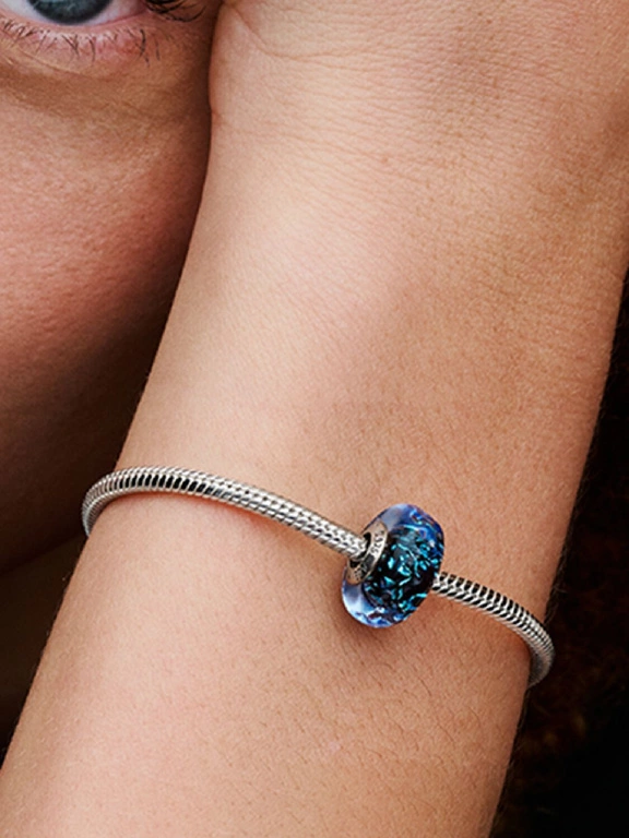Charms Pandora 798938C00 Granatowe fale Murano