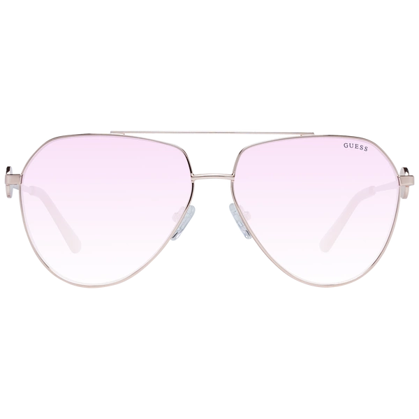 Okulary przeciwsłoneczne damskie Guess GF6140 28T 62 Różowe złoto