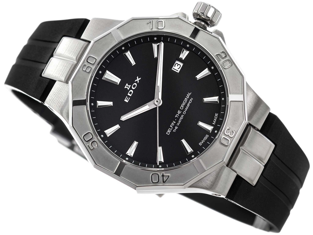 Zegarek męski EDOX 53021 3CA NIN Delfin The Original Date