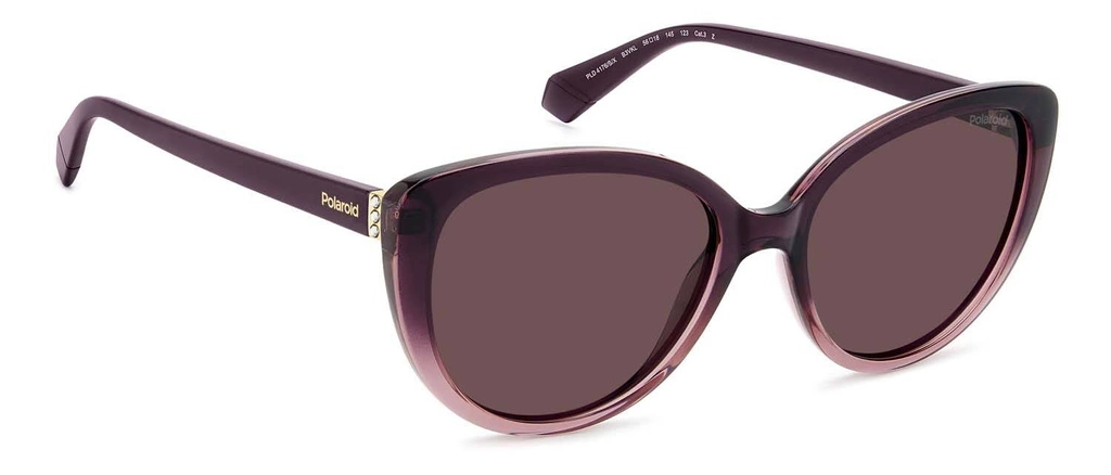 Okulary przeciwsłoneczne damskie Polaroid PLD 4176/S/X B3V56KL Fioletowe