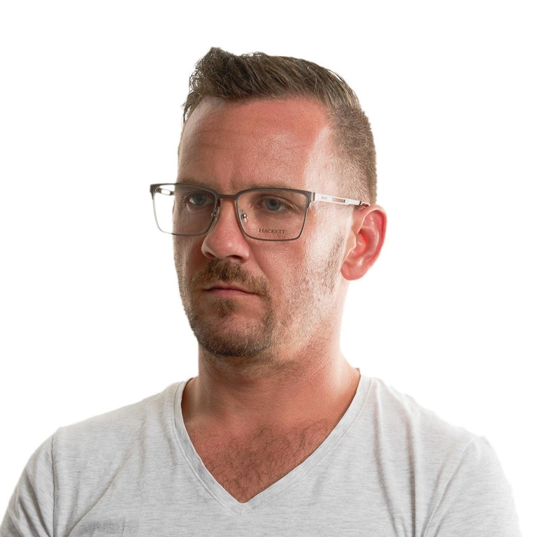 Okulary oprawki męskie Hackett HEK116 Brązowe