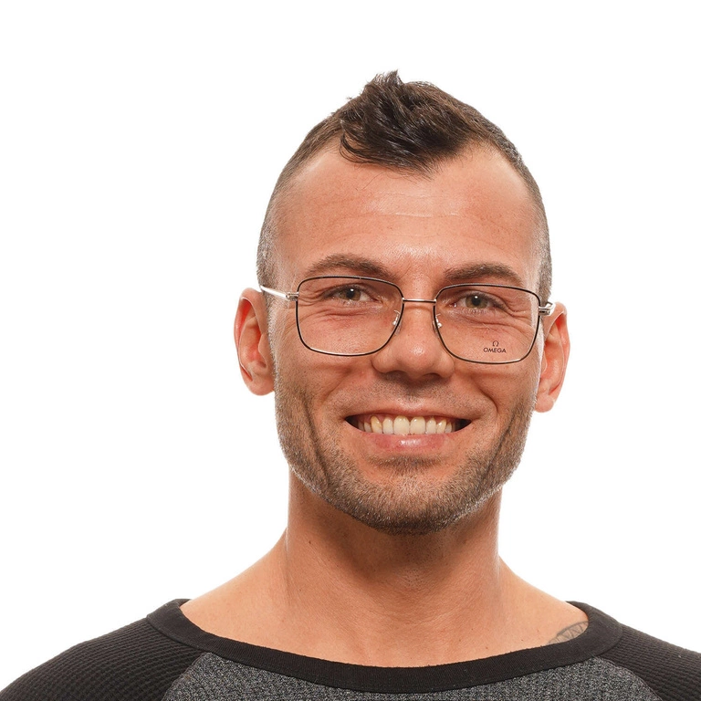 Okulary oprawki Męskie Omega OM5035-D 028 57 Różowe złoto