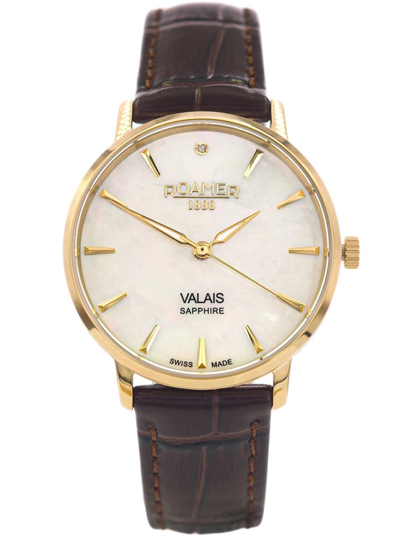 Zegarek damski ROAMER VALAIS LADIES DIAMOND SET 989847 48 10 05