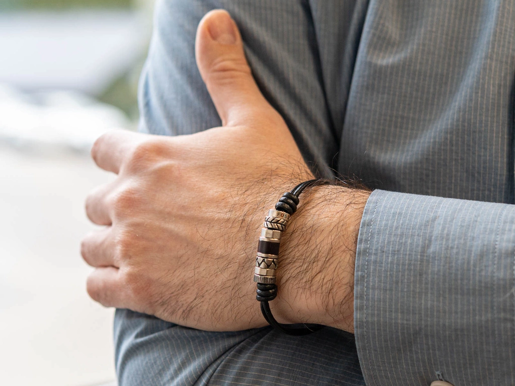 Bransoleta męska Fossil JF84196040