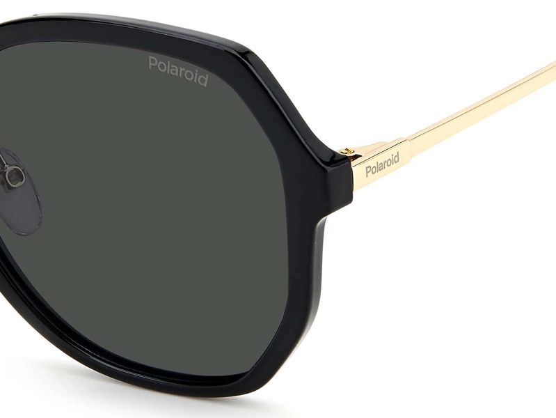 Okulary przeciwsłoneczne damskie Polaroid PLD 6177/G/S 80757M9 Czarne
