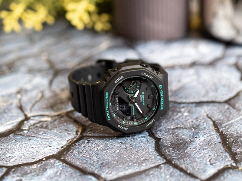 Zegarek damski CASIO G-SHOCK GMA-S2100GA-1AER Carbon Core Guard