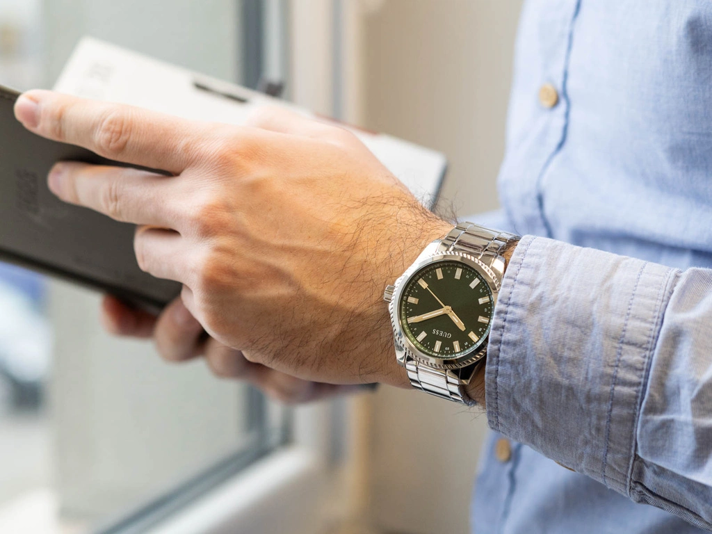 Zegarek męski GUESS GW0810G2 Siilver Tone