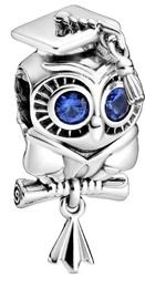 Charms Pandora 798907C01 Mądra sowa absolwenta