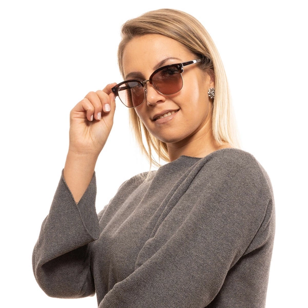 Okulary przeciwsłoneczne Bally BY0012-H 56U 54 Brązowe
