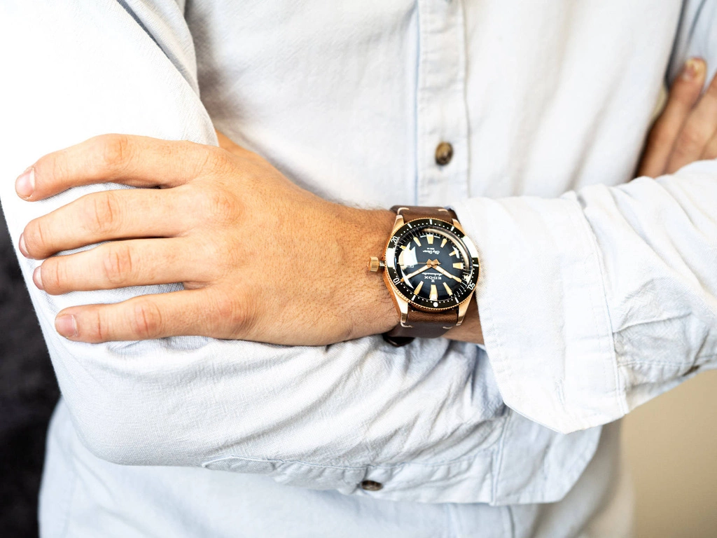 Zegarek męski EDOX 80126 BRN BUIDR Sky Diver