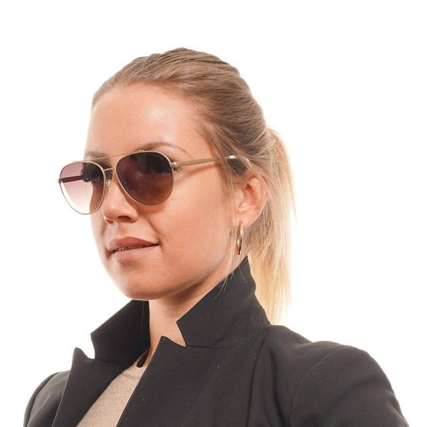 Okulary przeciwsłoneczne damskie Guess GF6139 32F 56 Złote