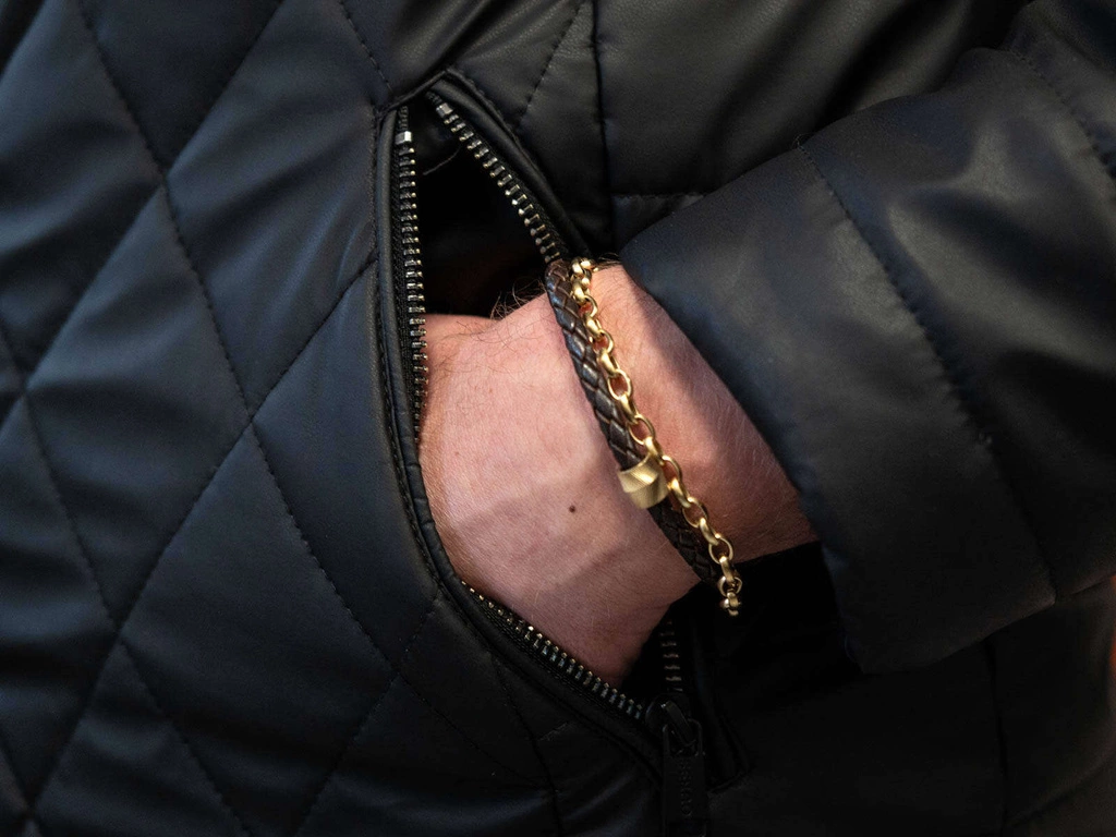 Bransoleta męska Fossil JF04555710