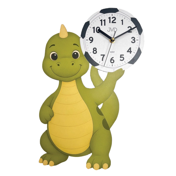 Zegar JVD HJ111 Dinozaur Dziecięcy Cichy mechanizm