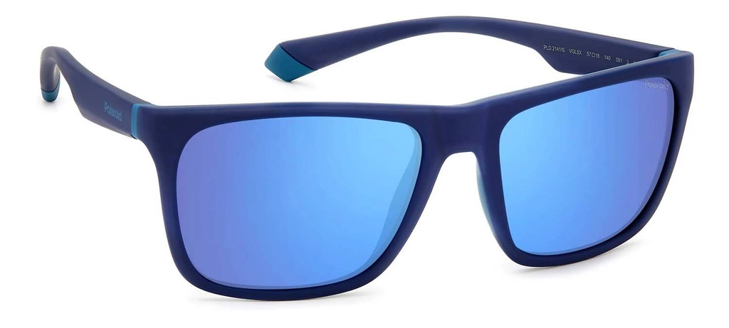 Okulary przeciwsłoneczne Unisex Polaroid PLD 2141/S VGL565X Niebieskie