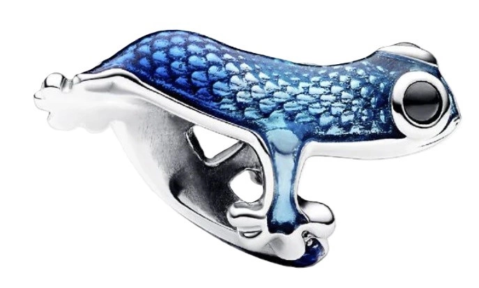 Charms Pandora Niebieski metaliczny Gekon 792701C01