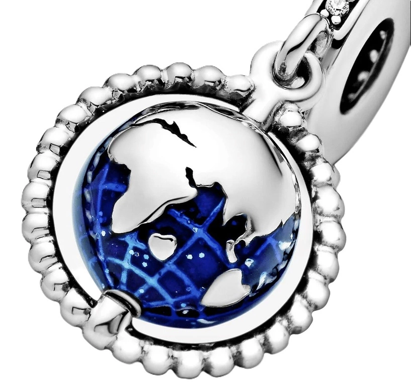 Charms Pandora Zawieszka Obrotowy Globus 798021CZ