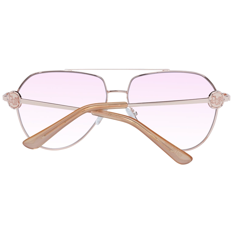 Okulary przeciwsłoneczne damskie Guess GF6140 28T 62 Różowe złoto