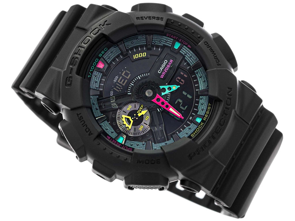 Zegarek męski CASIO G-SHOCK GA-110MF-1AER Multi Fluorescent
