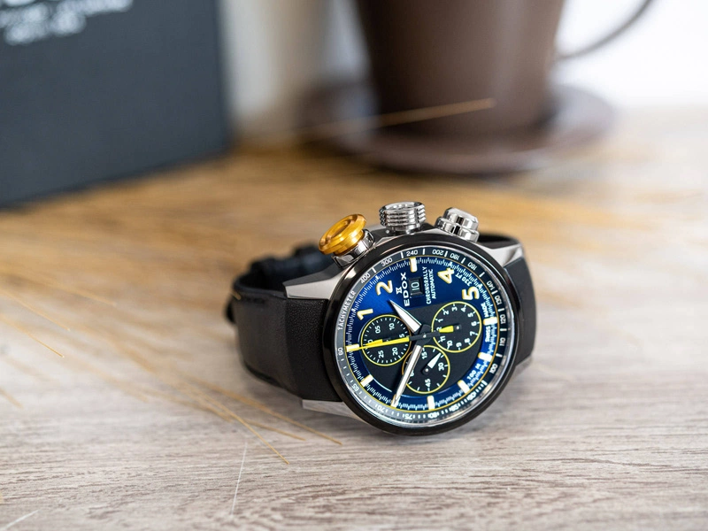 Zegarek męski EDOX 01129 TTNJCN BUNJ Chronorally