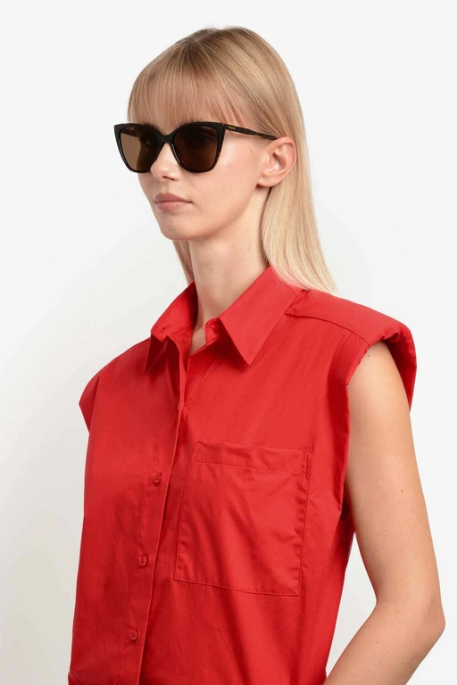 Okulary przeciwsłoneczne damskie Polaroid PLD 4181/S 08656SP Brązowe