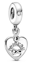 Charms Pandora 799294C01 Zawieszka Serce przyjaźni